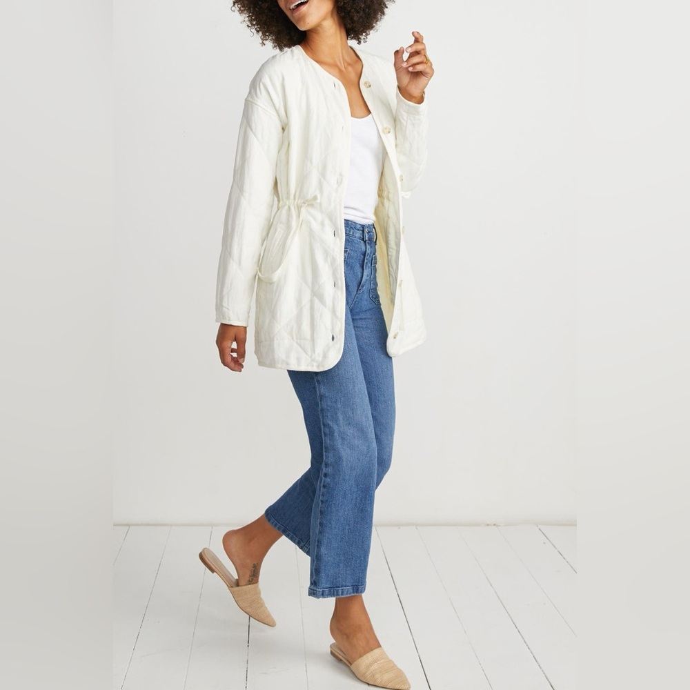 MARINE LAYER
Tiff Quilted Jacket In Antique White